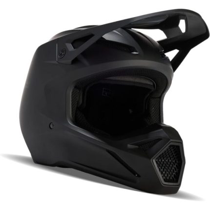 Fox Racing V1 Solid Negro Mate Casco de Bicicleta para Adultos Original