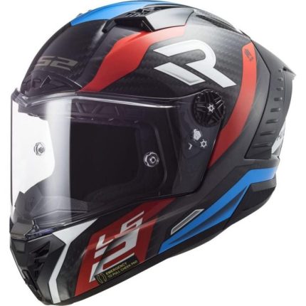 LS2 Thunder Carbon Supra FF805 Rojo/azul Casco Integral Moto