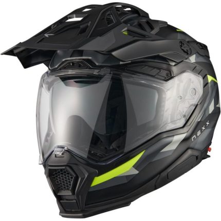 Nexx X.WED3 Trailmania Negro/Amarillo Mate Casco Adventure