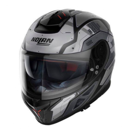 Nolan N80-8 Starscream N-Com Negro/Gris Mate Casco Integral