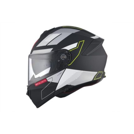MT Genesis SV Talo Negro/Gris/Amarillo Flúor Mate Casco Integral de Moto Original