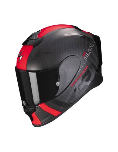 CASCO SCORPION EXO-R1 EVO CARBON AIR MG L ROJO MATE