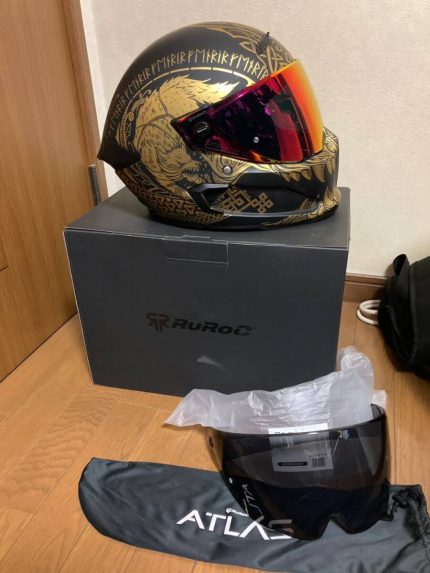 Ruroc AT4.0 CARBON Fenrir Ligero Casco Integral Bluetooth Para Moto